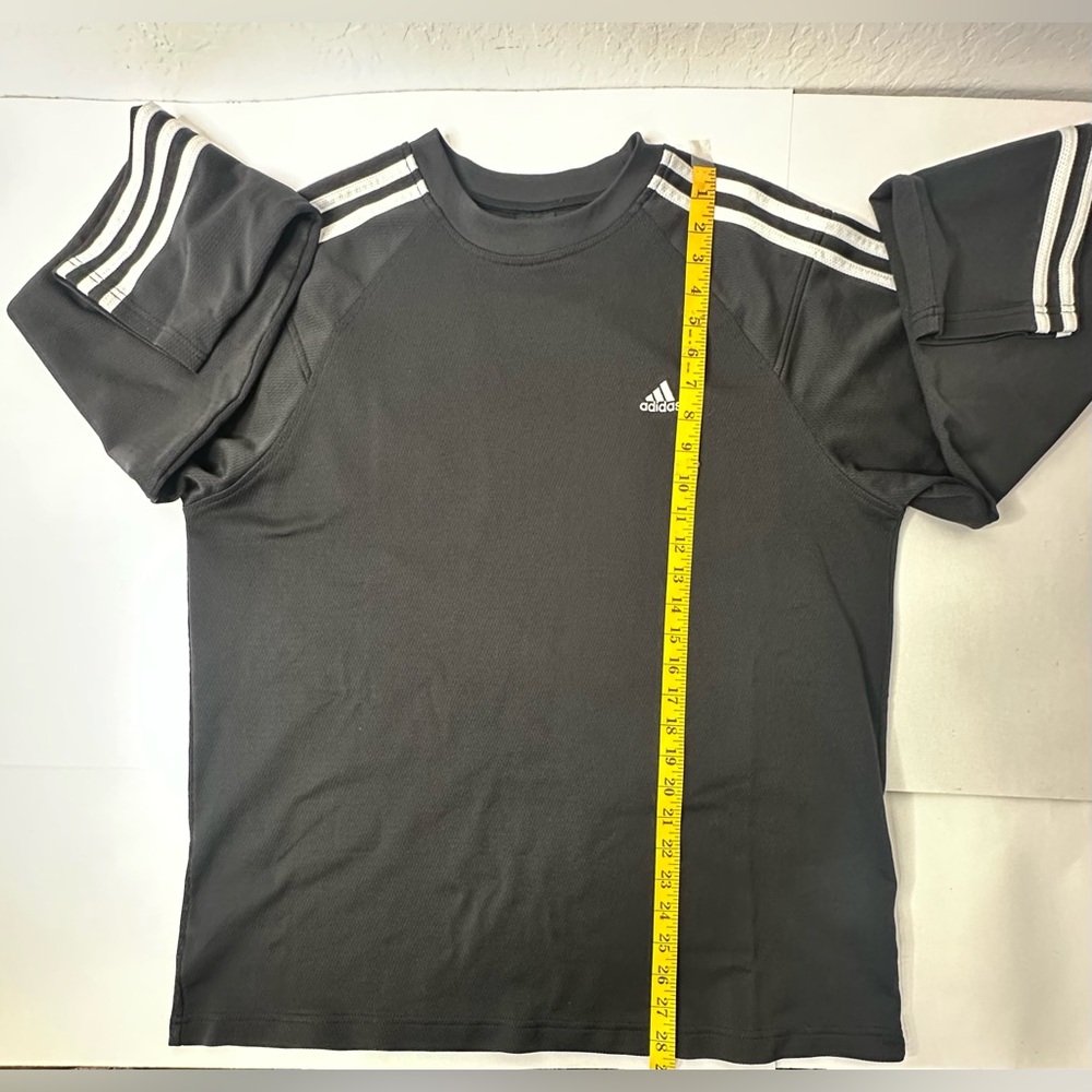 Adidas Sweatshirt‎ Men's Large Black Long Sleeve Crew Neck Athletic Gym Gear Run - Picture 4 of 16